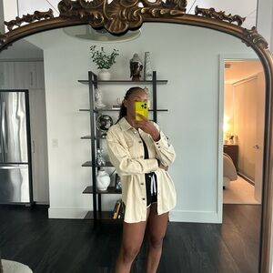 Cream Oversized Shacket